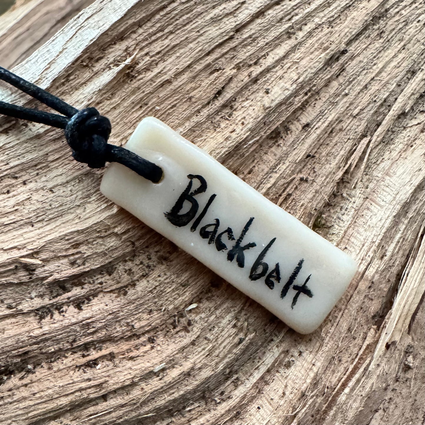 “Black Belt” Japanese Calligraphy Jewelry