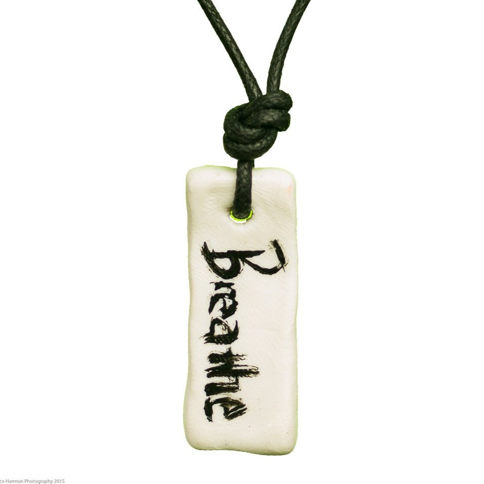 "Breathe" Japanese Calligraphy Jewelry