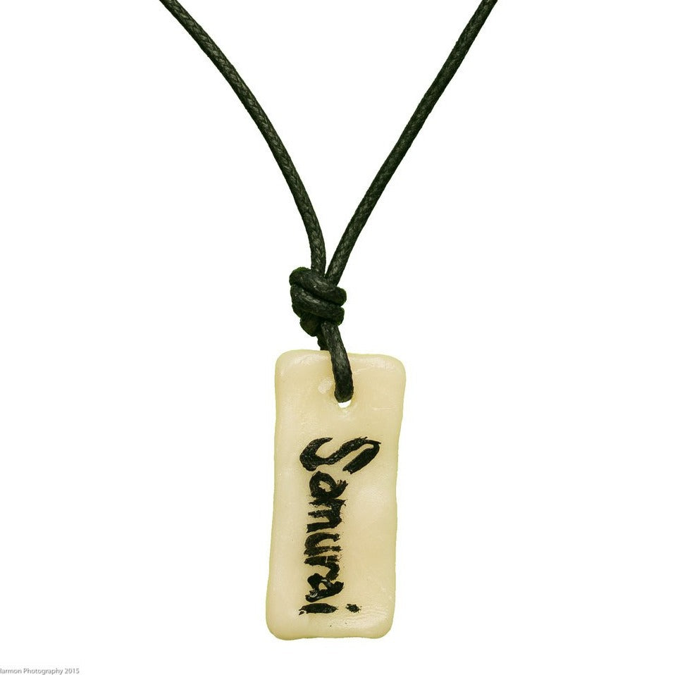 "Samurai" Japanese Calligraphy Jewelry