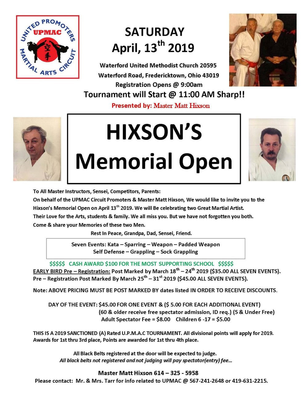 Hixson’s Memorial Open Official Tees -Calligraphy Tee